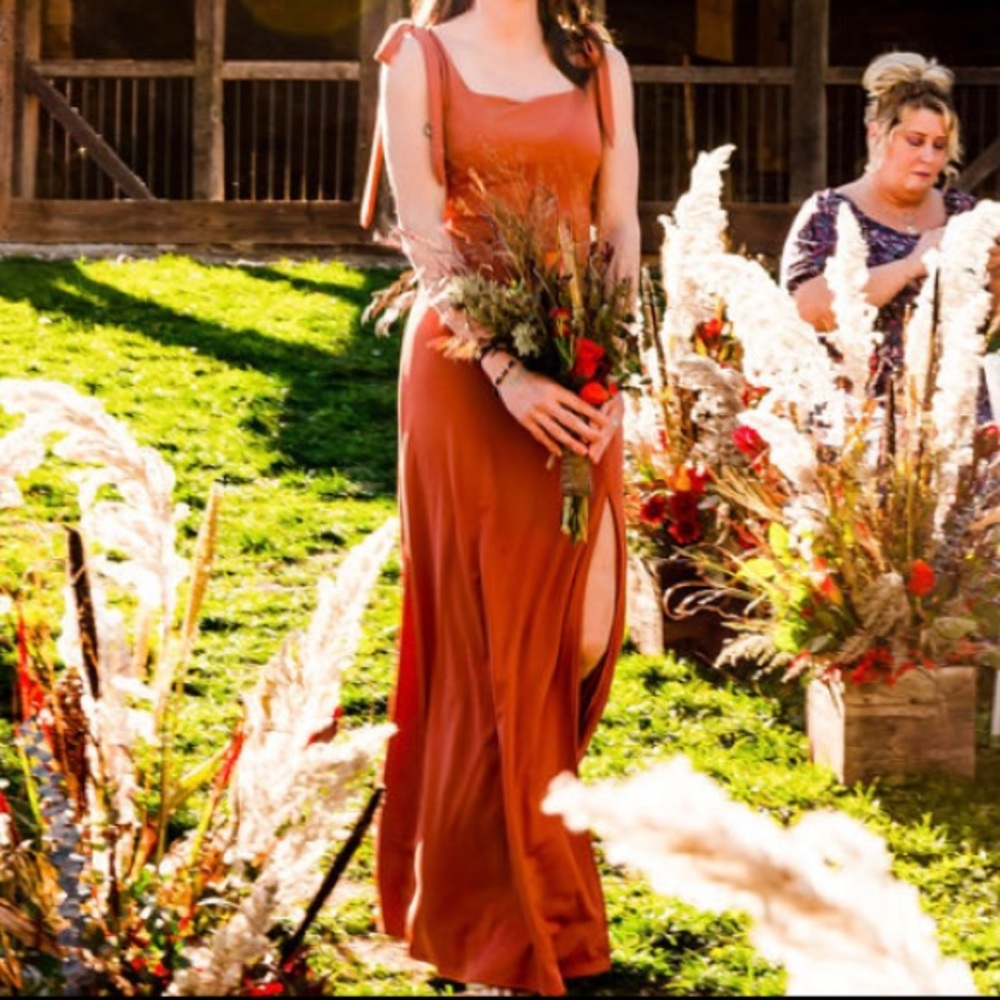 Birdy Grey Terracotta bridesmaids dress